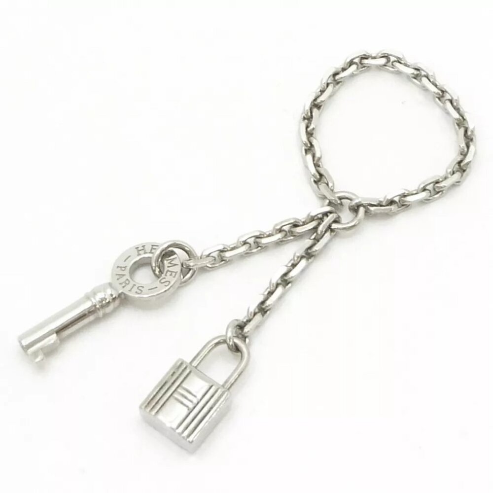 Authentic Hermes Cadena Motif Chain Type Silver T… - image 2